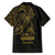 Gold Guam Latte Stone Tribal Tattoo Family Matching Summer Maxi Dress and Hawaiian Shirt Hafa Adai Six 7 One