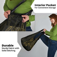 Gold Guam Latte Stone Tribal Tattoo Grocery Bag Hafa Adai Six 7 One