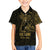 Gold Guam Latte Stone Tribal Tattoo Kid Hawaiian Shirt Hafa Adai Six 7 One