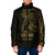 Gold Guam Latte Stone Tribal Tattoo Padded Jacket Hafa Adai Six 7 One - Polynesian Pride