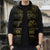 Gold Guam Latte Stone Tribal Tattoo Sleeveless Puffer Jacket Hafa Adai Six 7 One - Polynesian Pride