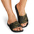 Gold Guam Latte Stone Tribal Tattoo Slide Sandals Hafa Adai Six 7 One - Polynesian Pride
