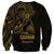 Gold Guam Latte Stone Tribal Tattoo Sweatshirt Hafa Adai Six 7 One