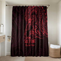 Oxblood Guam Latte Stone Tribal Tattoo Bathroom Set Hafa Adai Six 7 One - Polynesian Pride