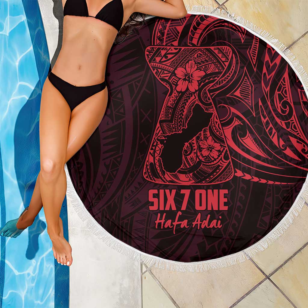 Oxblood Guam Latte Stone Tribal Tattoo Beach Blanket Hafa Adai Six 7 One