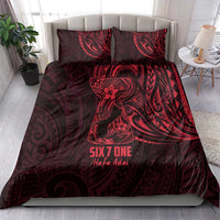 Oxblood Guam Latte Stone Tribal Tattoo Bedding Set Hafa Adai Six 7 One