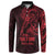 Oxblood Guam Latte Stone Tribal Tattoo Button Sweatshirt Hafa Adai Six 7 One
