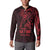 Oxblood Guam Latte Stone Tribal Tattoo Button Sweatshirt Hafa Adai Six 7 One