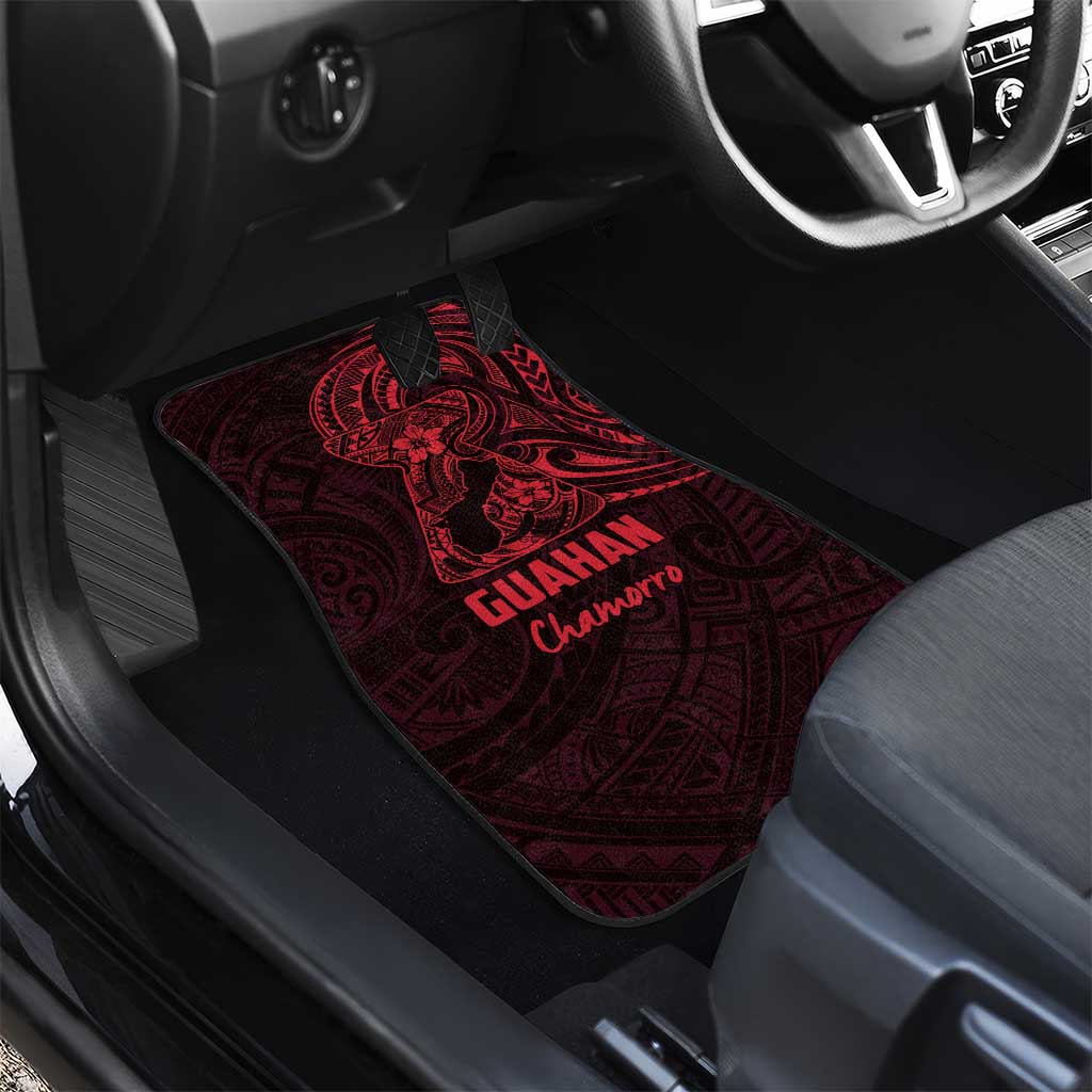 Oxblood Guam Latte Stone Tribal Tattoo Car Mats Hafa Adai Six 7 One