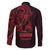 Oxblood Guam Latte Stone Tribal Tattoo Family Matching Long Sleeve Bodycon Dress and Hawaiian Shirt Hafa Adai Six 7 One