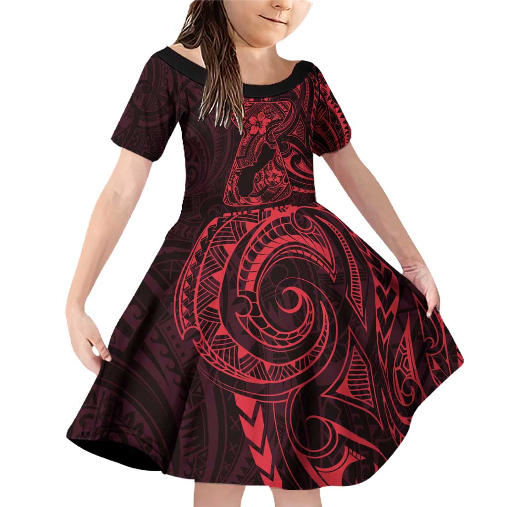 Oxblood Guam Latte Stone Tribal Tattoo Family Matching Off Shoulder Short Dress and Hawaiian Shirt Hafa Adai Six 7 One