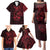 Oxblood Guam Latte Stone Tribal Tattoo Family Matching Puletasi and Hawaiian Shirt Hafa Adai Six 7 One