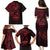 Oxblood Guam Latte Stone Tribal Tattoo Family Matching Puletasi and Hawaiian Shirt Hafa Adai Six 7 One