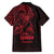 Oxblood Guam Latte Stone Tribal Tattoo Family Matching Puletasi and Hawaiian Shirt Hafa Adai Six 7 One