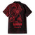 Oxblood Guam Latte Stone Tribal Tattoo Family Matching Short Sleeve Bodycon Dress and Hawaiian Shirt Hafa Adai Six 7 One
