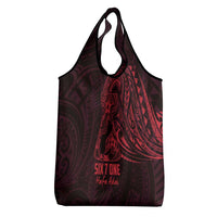 Oxblood Guam Latte Stone Tribal Tattoo Grocery Bag Hafa Adai Six 7 One