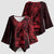 Oxblood Guam Latte Stone Tribal Tattoo Kimono Sleeve Blouse Hafa Adai Six 7 One - Polynesian Pride