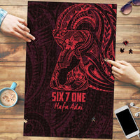 Oxblood Guam Latte Stone Tribal Tattoo Puzzle Hafa Adai Six 7 One - Polynesian Pride