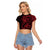 Oxblood Guam Latte Stone Tribal Tattoo Raglan Cropped T Shirt Hafa Adai Six 7 One