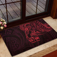 Oxblood Guam Latte Stone Tribal Tattoo Rubber Doormat Hafa Adai Six 7 One
