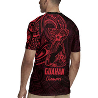 Oxblood Guam Latte Stone Tribal Tattoo Rugby Jersey Hafa Adai Six 7 One