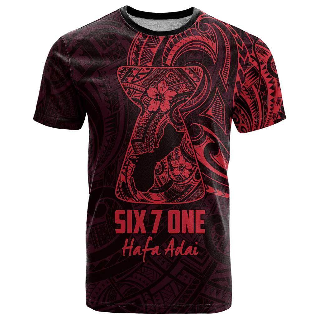 Oxblood Guam Latte Stone Tribal Tattoo T Shirt Hafa Adai Six 7 One