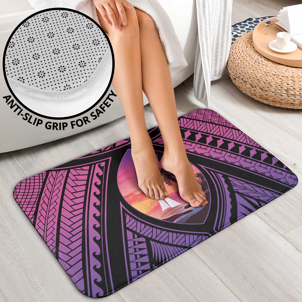 Guam Chamorro Artsy Bathroom Set Guahan Sunset Beach - Polynesian Pride