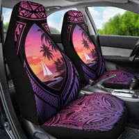 Guam Chamorro Artsy Car Seat Cover Guahan Sunset Beach