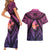Guam Chamorro Artsy Couples Matching Short Sleeve Bodycon Dress and Hawaiian Shirt Guahan Sunset Beach