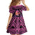 Guam Chamorro Artsy Family Matching Long Sleeve Bodycon Dress and Hawaiian Shirt Guahan Sunset Beach