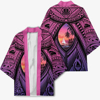 Guam Chamorro Artsy Kimono Guahan Sunset Beach - Polynesian Pride