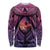 Guam Chamorro Artsy Long Sleeve Shirt Guahan Sunset Beach