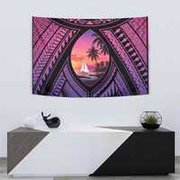 Guam Chamorro Artsy Tapestry Guahan Sunset Beach