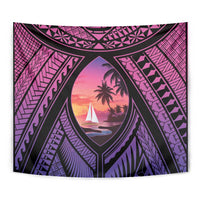 Guam Chamorro Artsy Tapestry Guahan Sunset Beach