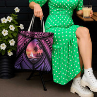 Guam Chamorro Artsy Tote Bag Guahan Sunset Beach - Polynesian Pride