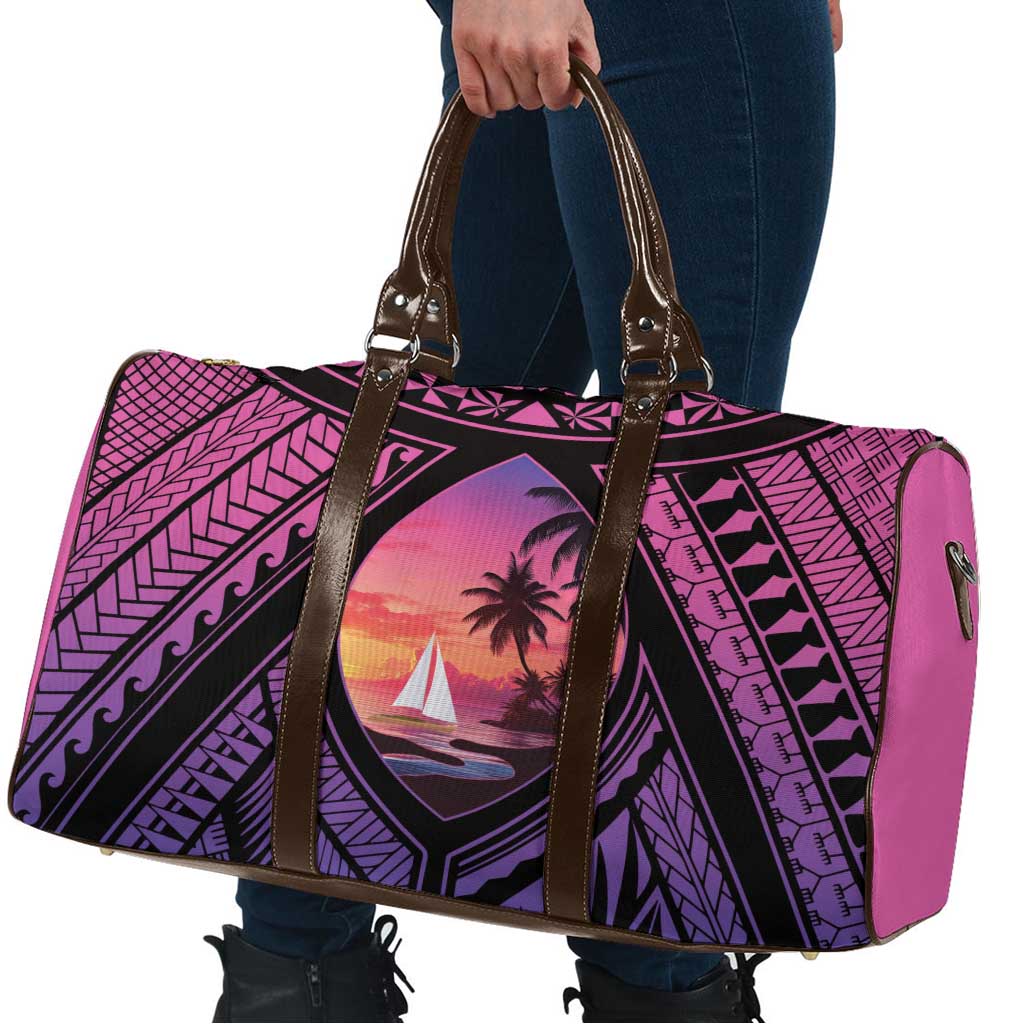 Guam Chamorro Artsy Travel Bag Guahan Sunset Beach - Polynesian Pride