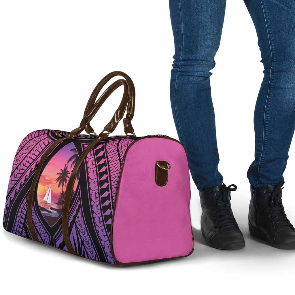 Guam Chamorro Artsy Travel Bag Guahan Sunset Beach - Polynesian Pride