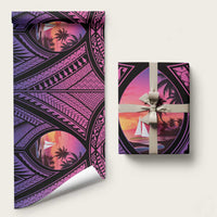 Guam Chamorro Artsy Wrapping Paper Guahan Sunset Beach - Polynesian Pride