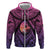 Guam Chamorro Artsy Zip Hoodie Guahan Sunset Beach