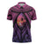 Guam Chamorro Artsy Zipper Polo Shirt Guahan Sunset Beach - Polynesian Pride