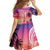 Guam Latte Stone with Map Family Matching Long Sleeve Bodycon Dress and Hawaiian Shirt Bougainvillea Beach Sunset
