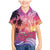 Guam Latte Stone with Map Family Matching Mermaid Dress and Hawaiian Shirt Bougainvillea Beach Sunset