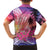 Guam Latte Stone with Map Kid Hawaiian Shirt Bougainvillea Beach Sunset