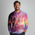 Guam Latte Stone with Map Long Sleeve Polo Shirt Bougainvillea Beach Sunset