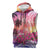 Guam Latte Stone with Map Sleeveless Zip Hoodie Bougainvillea Beach Sunset - Polynesian Pride