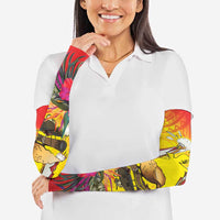 Papua New Guinea Cultural Tropical Flowers Arm Sleeves LT9 - Polynesian Pride