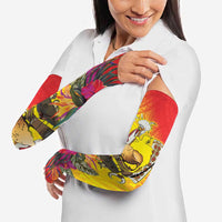 Papua New Guinea Cultural Tropical Flowers Arm Sleeves LT9 - Polynesian Pride