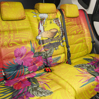 Papua New Guinea Cultural Tropical Flowers Back Car Seat Cover LT9 - Polynesian Pride