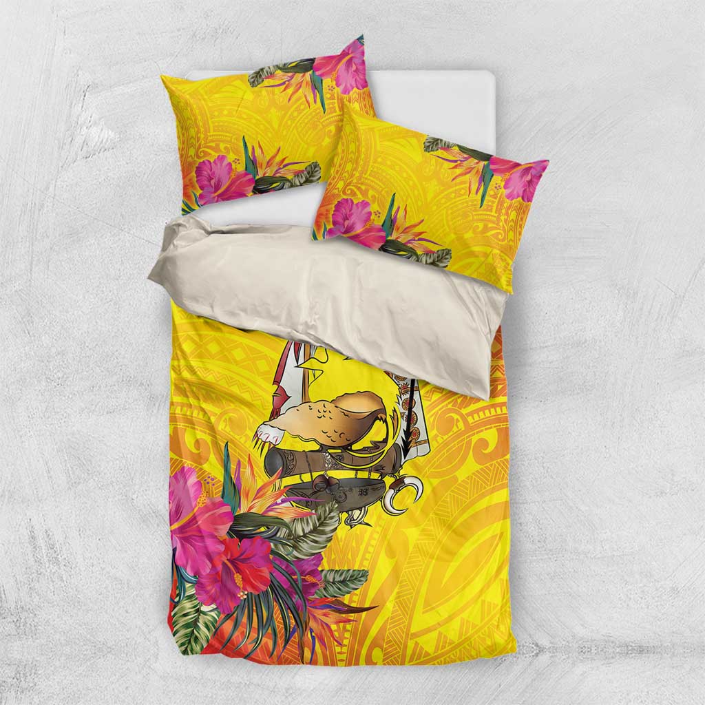 Papua New Guinea Cultural Tropical Flowers Bedding Set