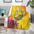 Papua New Guinea Cultural Tropical Flowers Blanket